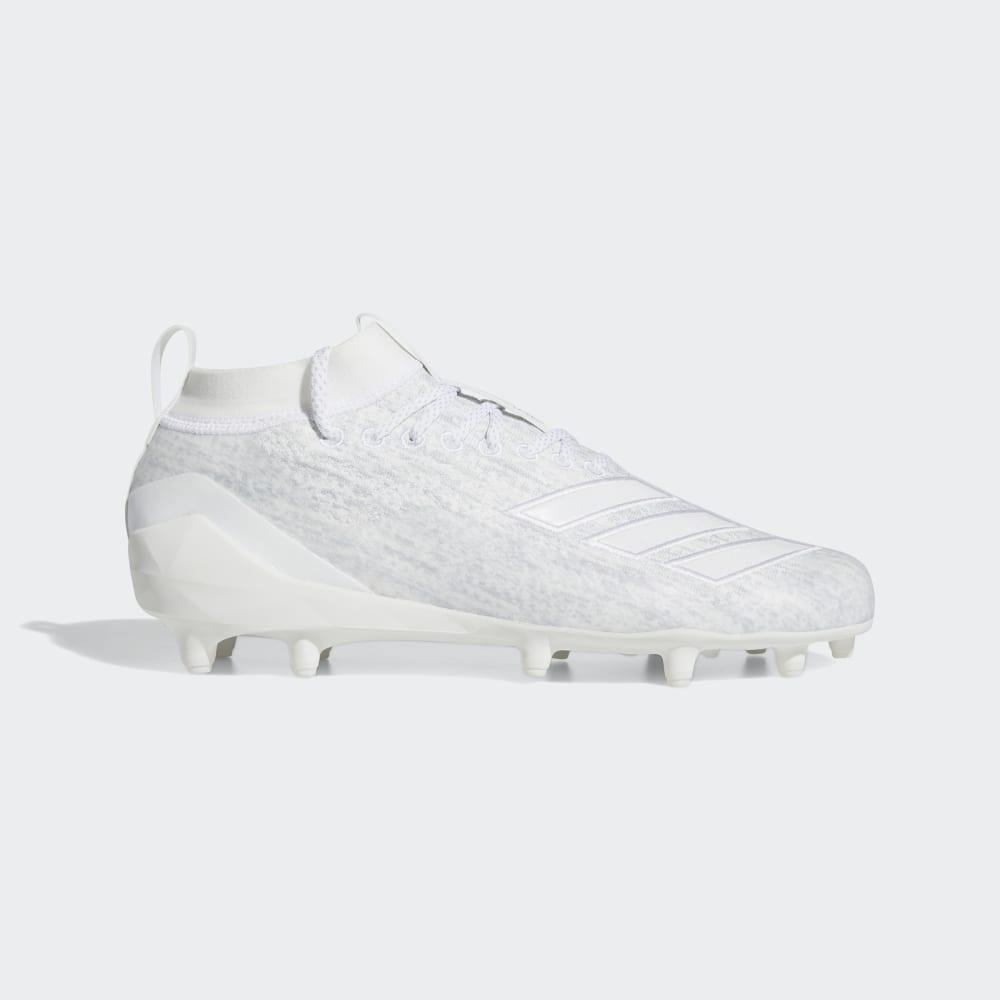 Adidas Adizero Lacrosse 8.0 Hrvatska - Muške Tenisice Za Hokej - Bijele/Srebrne Metalne (XHOWYZ364)